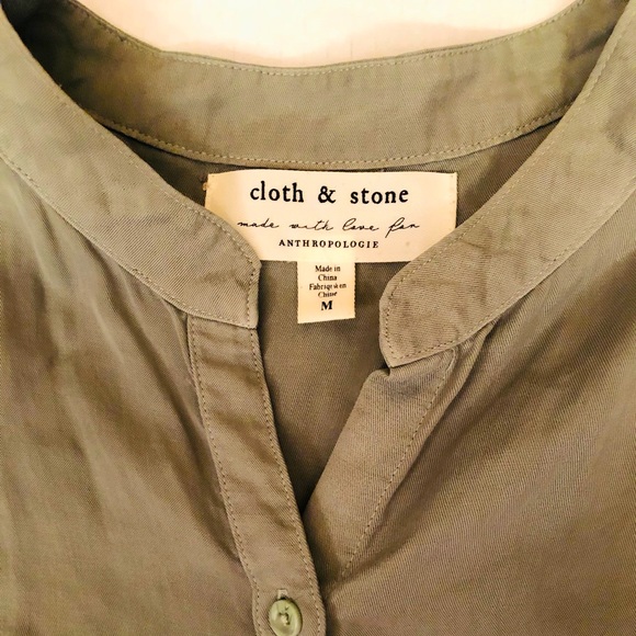 Cloth & Stone Button Down Shirt Dress Size M - Picture 3 of 4